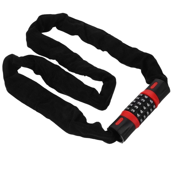 OUNONA Multi Functional Assorted Color Bike Chain Lock with Keys for Bikes Motorcycles and Travel Gear