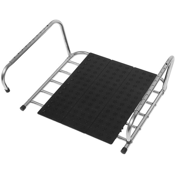 OUNONA Foldable Retractable Window Laundry Drying Rack, Multi-Functional Stainless Steel & Plastic, Space-Saving Home Use
