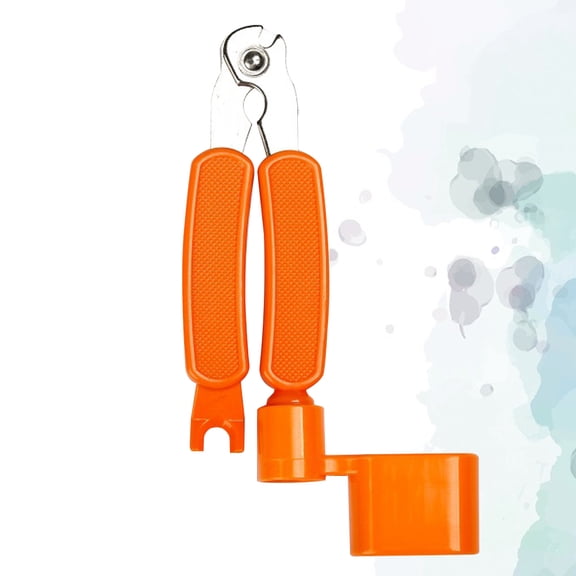 OUNONA Multi Purpose Orange Guitar String Winder Pin Puller and Peg Remover Tool