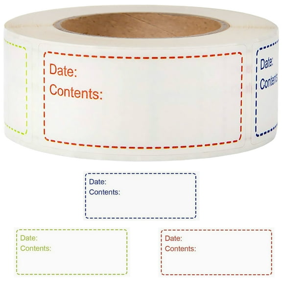 OUNONA Multi-Purpose Blank Bottle Labels - 1 Roll Portable Sticker Labels for Organizing Jars, Bottles, and Containers