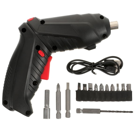 OUNONA Electric Screwdriver Drill Black 1 Set