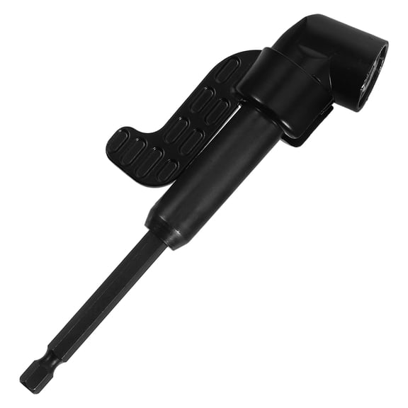 OUNONA Multifunctional Right Angle Drill Bit Adapter 105 Degree with Quick Connect for Precision Repair Black