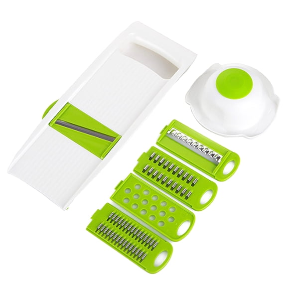 OUNONA 5-Blade Multifunctional Vegetable Peeler, Grater and Slicer Set for Kitchen Use, Fruit and Vegetable Preparation Tools