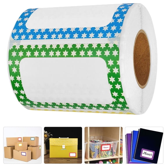 OUNONA Multipurpose Label Stickers Self Adhesive Sorting Tags for Classroom Office Use