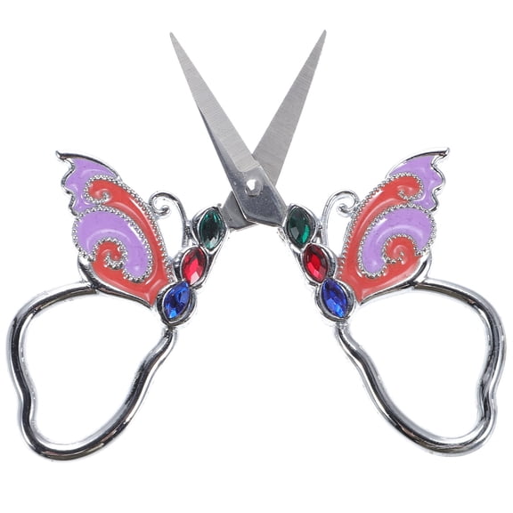 OUNONA Multipurpose Metal Scissors for Sewing Craft and Woodworking with Vintage Style and Comfortable Grip