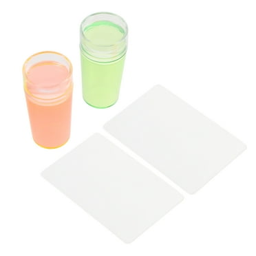 OUNONA Nail Tool Stampertool Scrapers Stamping Silicone Printing Diy Beauty Painting Tip French Scrapers Stamper Stampers Stamp