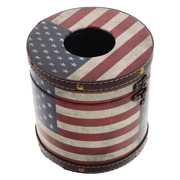 OUNONA Cylindrical Tissue Holder for Home Office with Retro Style Design