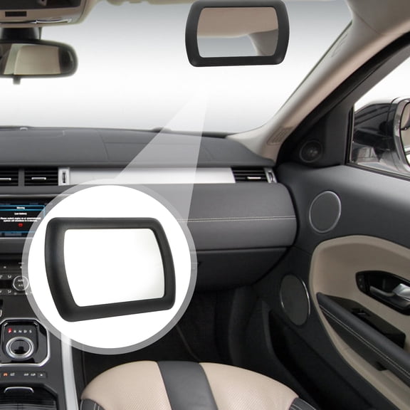 DRAFIDEEP Black Plastic Glass Imaging Clearly Car Sunshade Makeup Mirror 1Pcs 6.6X4.3in