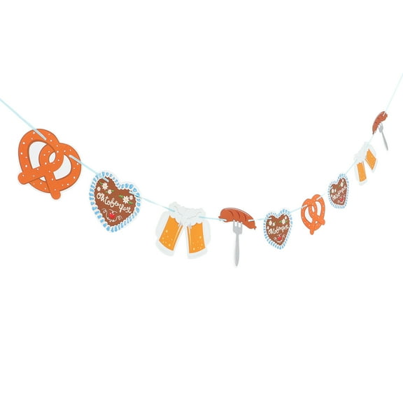 OUNONA Net Decoration Beer Festival Latte Art Oktoberfest Banner Photo Prop