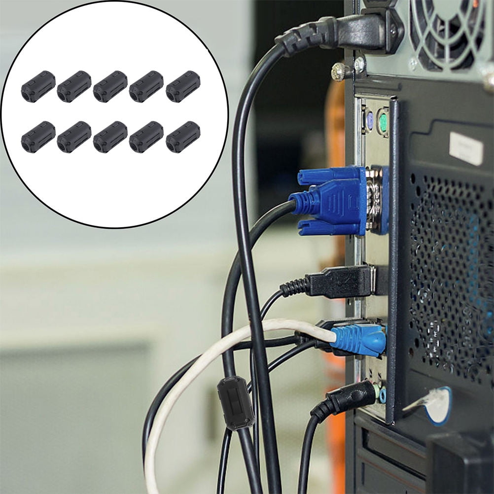 OUNONA Noise Filter with Ferrite Core for Cable Black Composite ...