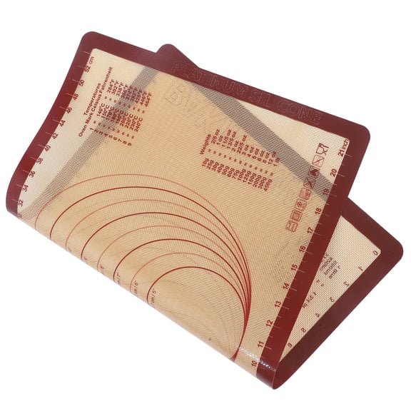 OUNONA Silicone Baking Mat Set Non-Stick, Reusable and Easy to Clean, Multicolor for Home Bakers and Kitchen Use