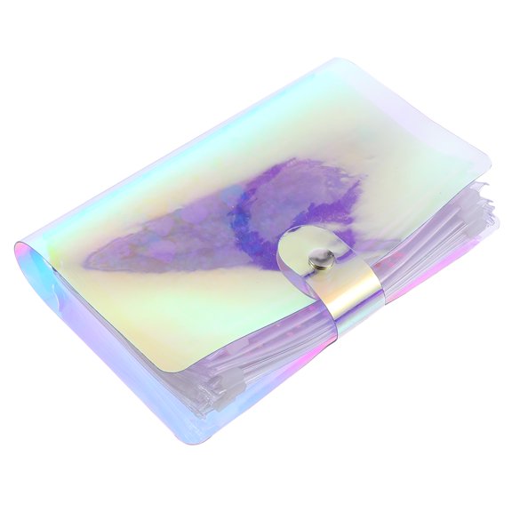OUNONA Notepad PVC Binder Practical Binder Easy to Carry Binder Work 18X9.4cm