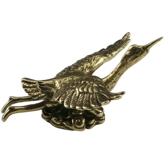OUNONA Novelty Home Decor Miniature Crane Ornament Desktop Figurine