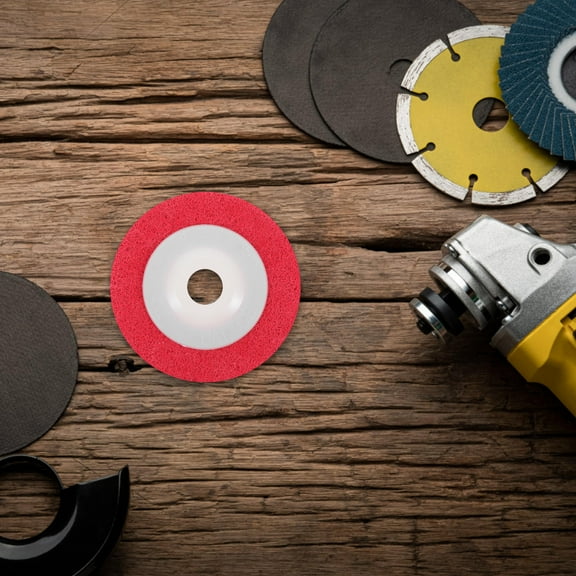 OUNONA Nylon Grinding Wheel With Lid Efficient Abrasive Wheels For Plastic Surface Decorative Grain Treatment Long Lasting And Portable