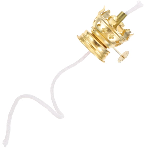 OUNONA Oil Lamp Burner Adjustable Iron Oil Lamp Wick Holder Kerosene Lamp Part