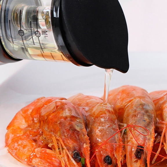 OUNONA  Oil Storage Bottle Pressure Measuring Jars for Kitchen Grey