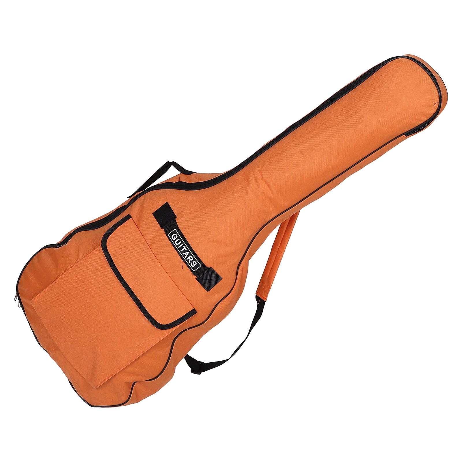 OUNONA Orange Acoustic Bass Guitar Case with Ultrathick Padding and Dual Shoulder Straps for Easy Carry