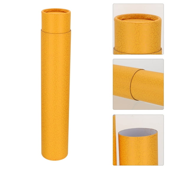 OUNONA Orange Telescopic Storage Tube for Posters, , Artwork - and Portable Design