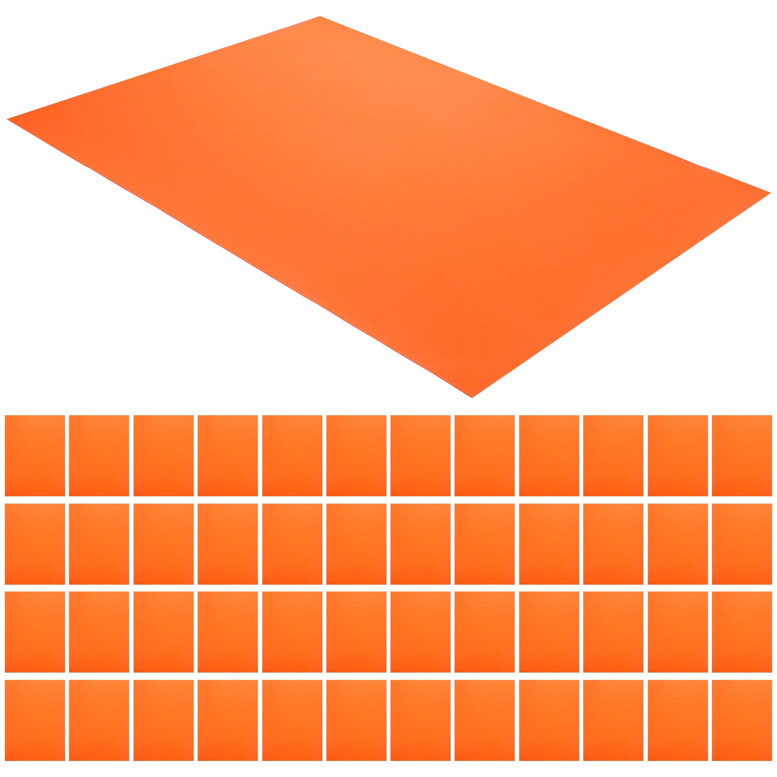 OUNONA Orange Colored Cardstock Paper Durable Thick Craft Paper for DIY Home Use and Scrapbooking