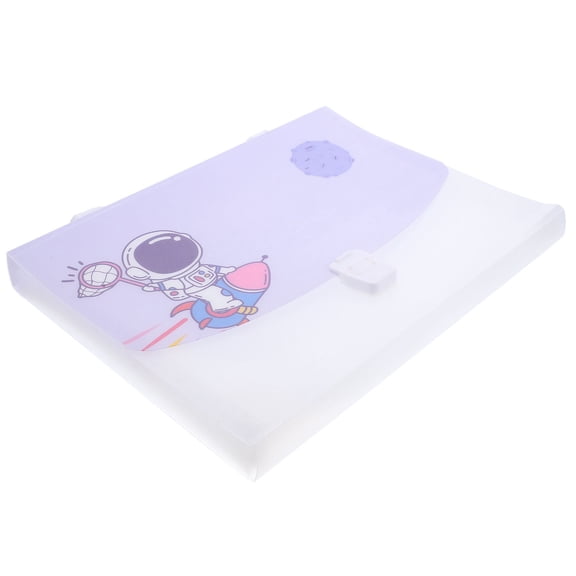 OUNONA Organ Pack Folder Organiser File Folders Paper Expandable Organizer Student Use Blue