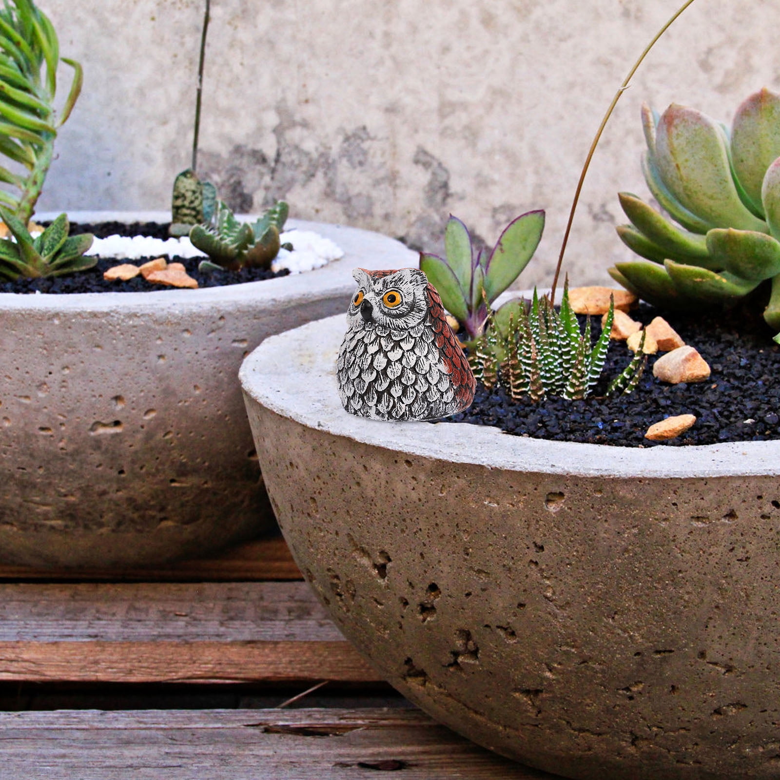 OUNONA Outdoor Key Hider Statue Garden Stone Key Box Hidden Key Holder ...