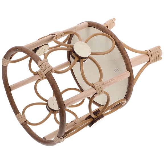 OUNONA Outdoor Sign Pastoral Flower Stand 28.40X20.00X20.00CM Light Brown