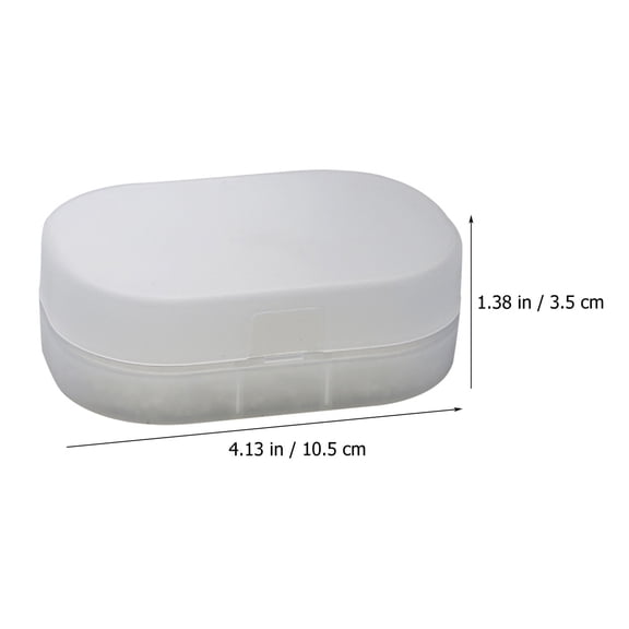 OUNONA Travel Soap Dish with Lid Drain Box Sponge Liner Storage Solution