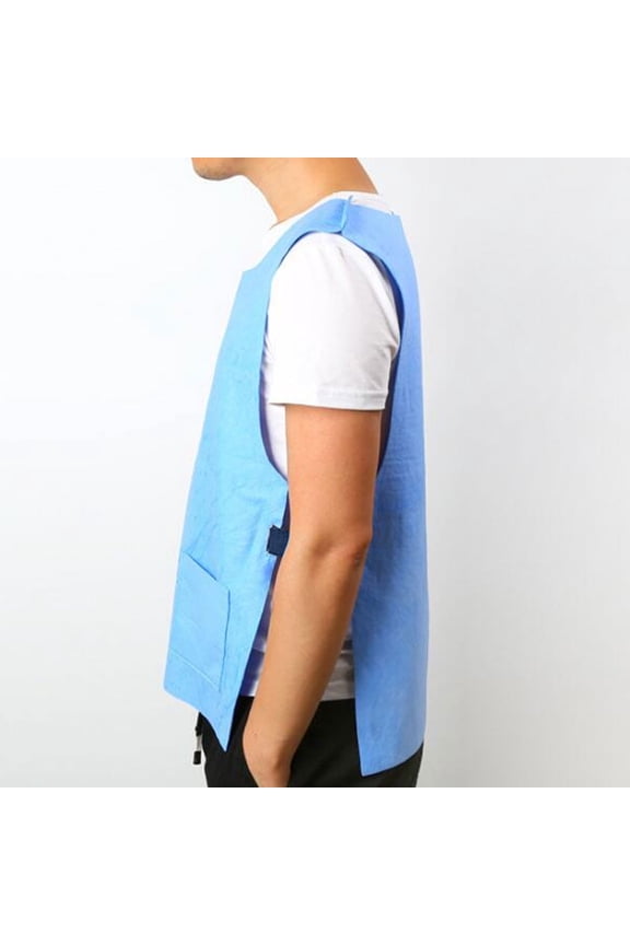 Outdoor Summer Cooling Vest Sunstroke Prevention Cooling Waistcoat Summer Ice Cooling Vest for Outdoor Wear (Blue)