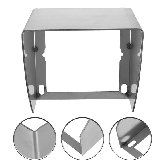 Homoyoyo Waterproof Socket Box Silver Stainless Steel for Home Protection