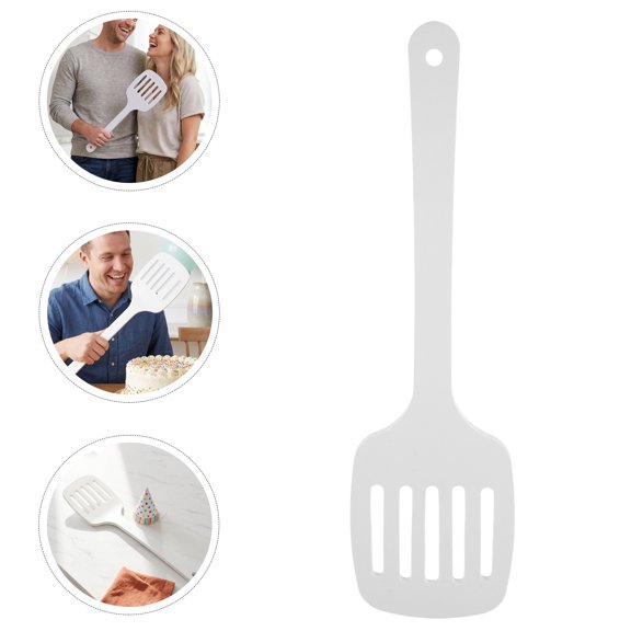 OUNONA Oversized White Plastic Spatula Funny Party Prop Giant Photo Booth Accessory