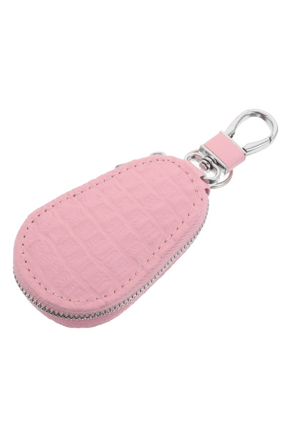 PU Holder with Zippered Case and Anti-Loss Chip for Secure Auto