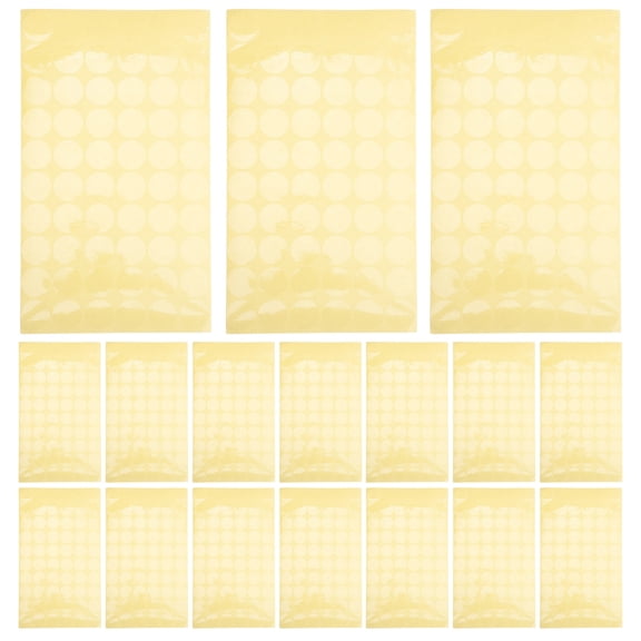 OUNONA Transparent Clear Circle Stickers for Secure Sealing on Envelopes Food Bags and Crafts