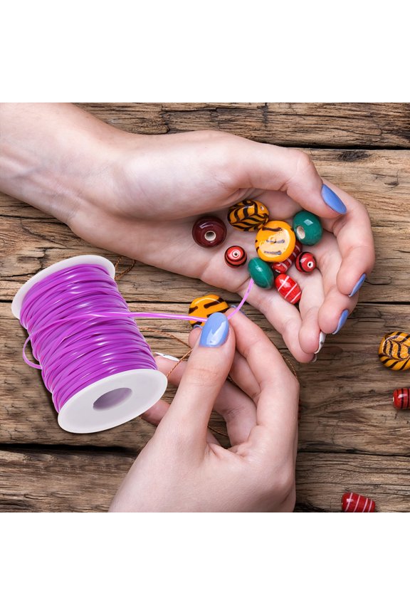 PVC Craft Lanyard String Assorted Colors for DIY Bracelet and Keychain Making