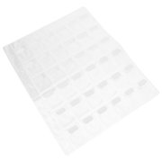 OUNONA PVC Packing Storage Bag with 36 Grid Compartments for Button Sample and Jewelry Organizer