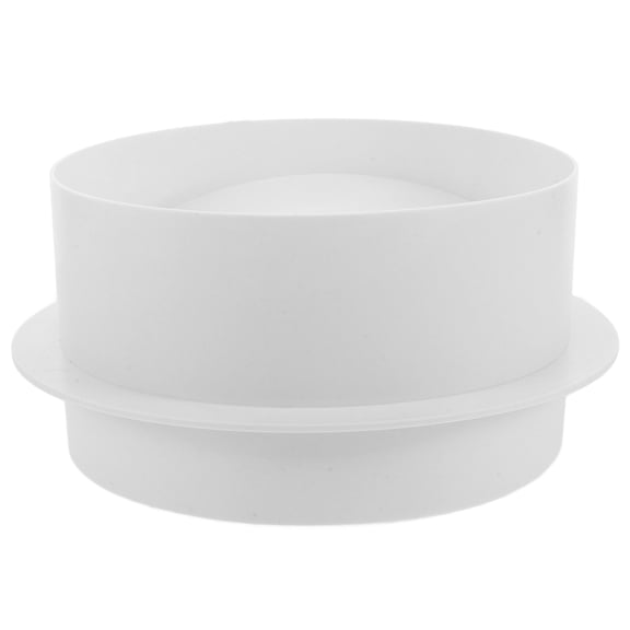 OUNONA PVC Swing Check Valve Round Check Valve White 1Set For Bathroom Ventilation