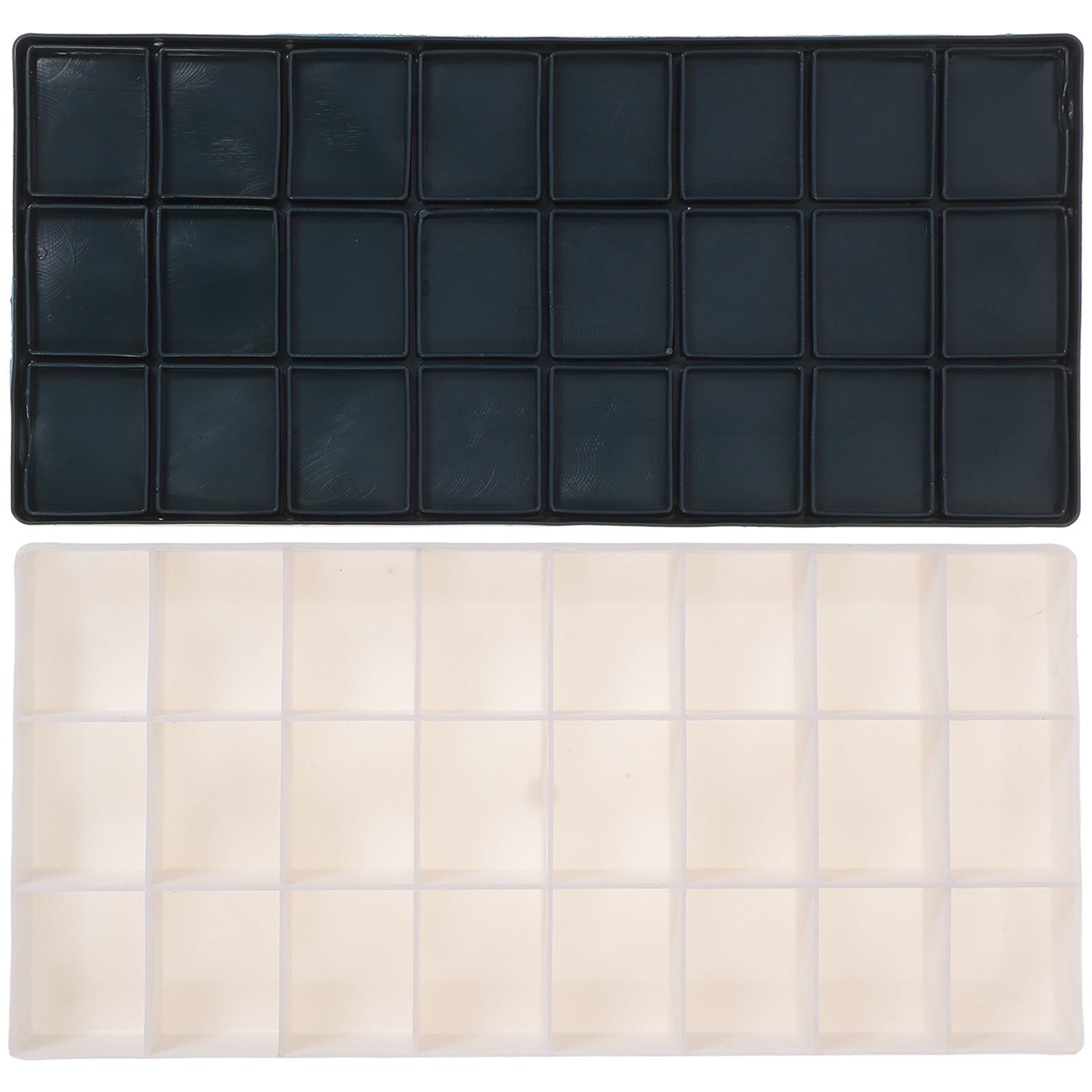 OUNONA Plastic Paintbox with Wells for Watercolors Acrylics and Oils ...
