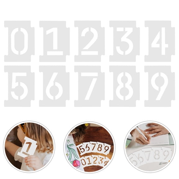 OUNONA Painting Templates Digital Stencil for Kids Stencils Letters Maker Child White