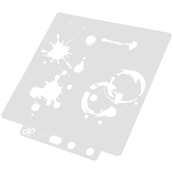 OUNONA  Painting Templates Drawing Stencils Full-drilled Makeup Mirror Styling Toys Hollow Tape