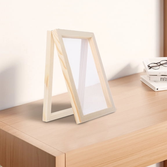 OUNONA DIY Paper Making Wood Frame for Decor White Color Safe Durable Long Time Use 1 Set
