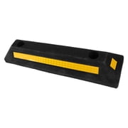 OUNONA Heavy Duty Rubber Parking Block - Garage Car Stop Indicator and Parking Guide for Secure Vehicle Positioning