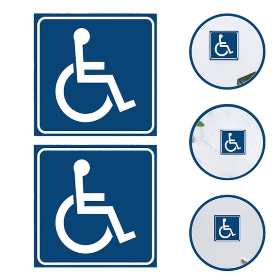OUNONA Parking Stickers for Home Waterproof and SelfAdhesive Mobility Access Signs 4pcs