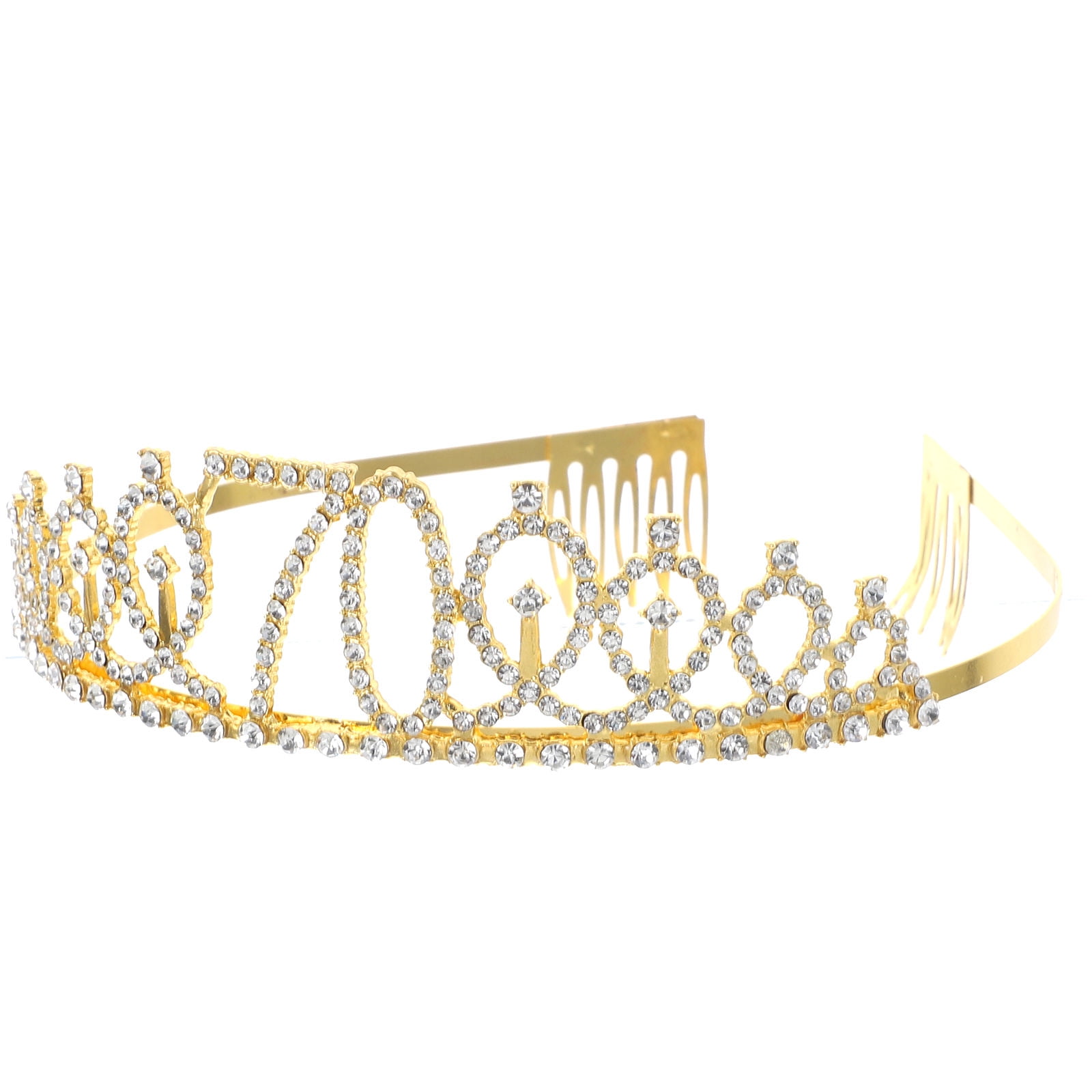 OUNONA Party Hair Clasp Birthday 70th Gifts for Women Hat Child Golden