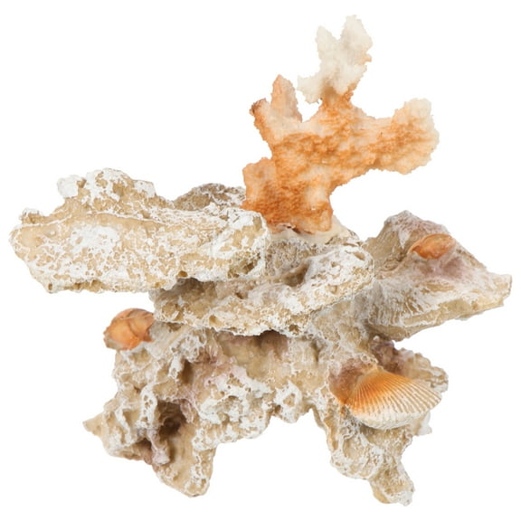 OUNONA Party Small Fish Tank Decorations Elegant Coral Reef Figurine 12.8X12.5cm