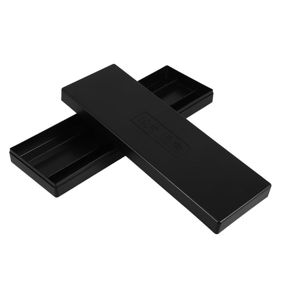 OUNONA Pathology Slide Humidifying Box Transparent White Microscope Slide Case Plastic Microscope Slide Storage Box Empty 10-Slides Box