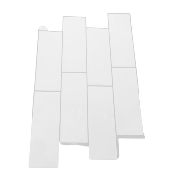 FOLOYORI 1Sheet Peel and Stick Kitchen Backsplash Tile White with Easy Installation Feature