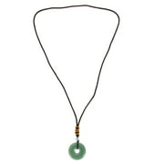 OUNONA Pendant Jade Donut Necklace Gemstone Natural Jewelry Circlecoin Feng Shuicrystal