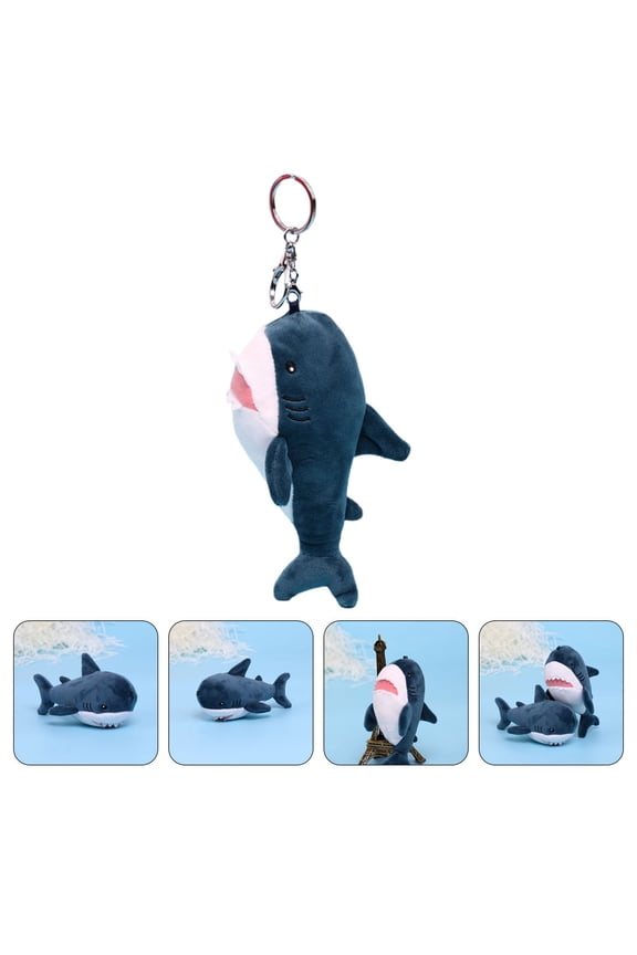 Stuffed Animal Keychain Pendant Plush Dark Blue 1Pcs Gift for Friends