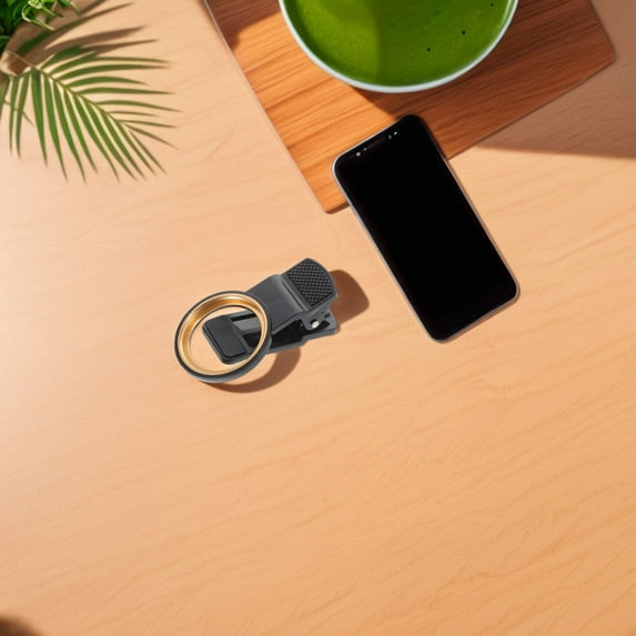 Tineasur Lightweight Phone Camera Lens Mount with Auxiliary Filter Support, Black, Compatible with Smartphones