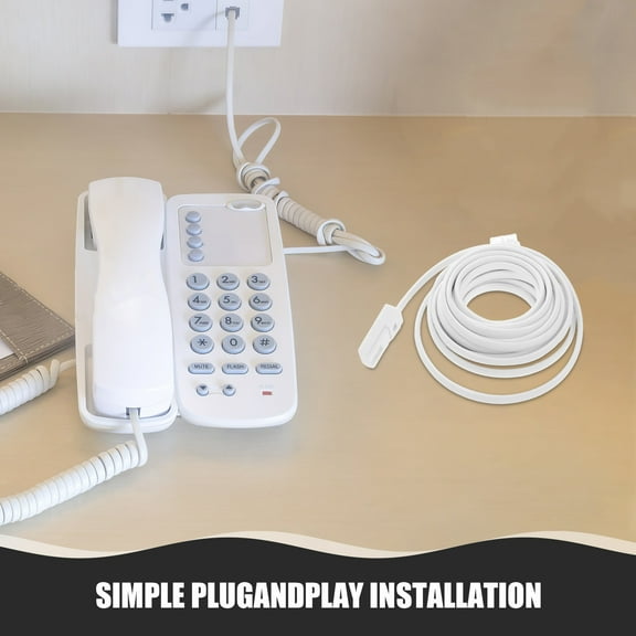 OUNONA Phone Extension Cord Uk Telephone Cable Telephone Wire Extension 3m Phone Line For Home Or Office