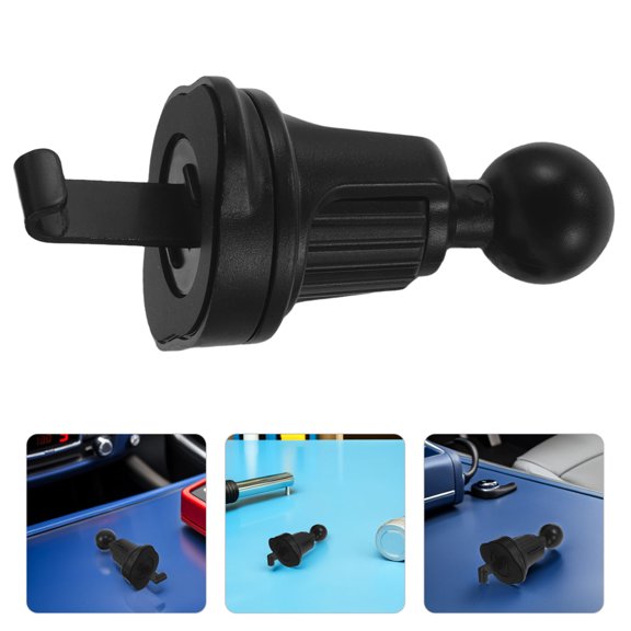 OUNONA Vehicle Mobile Phone Bracket Black Air Vent Mount Base for Easy Setup and Safe Driving